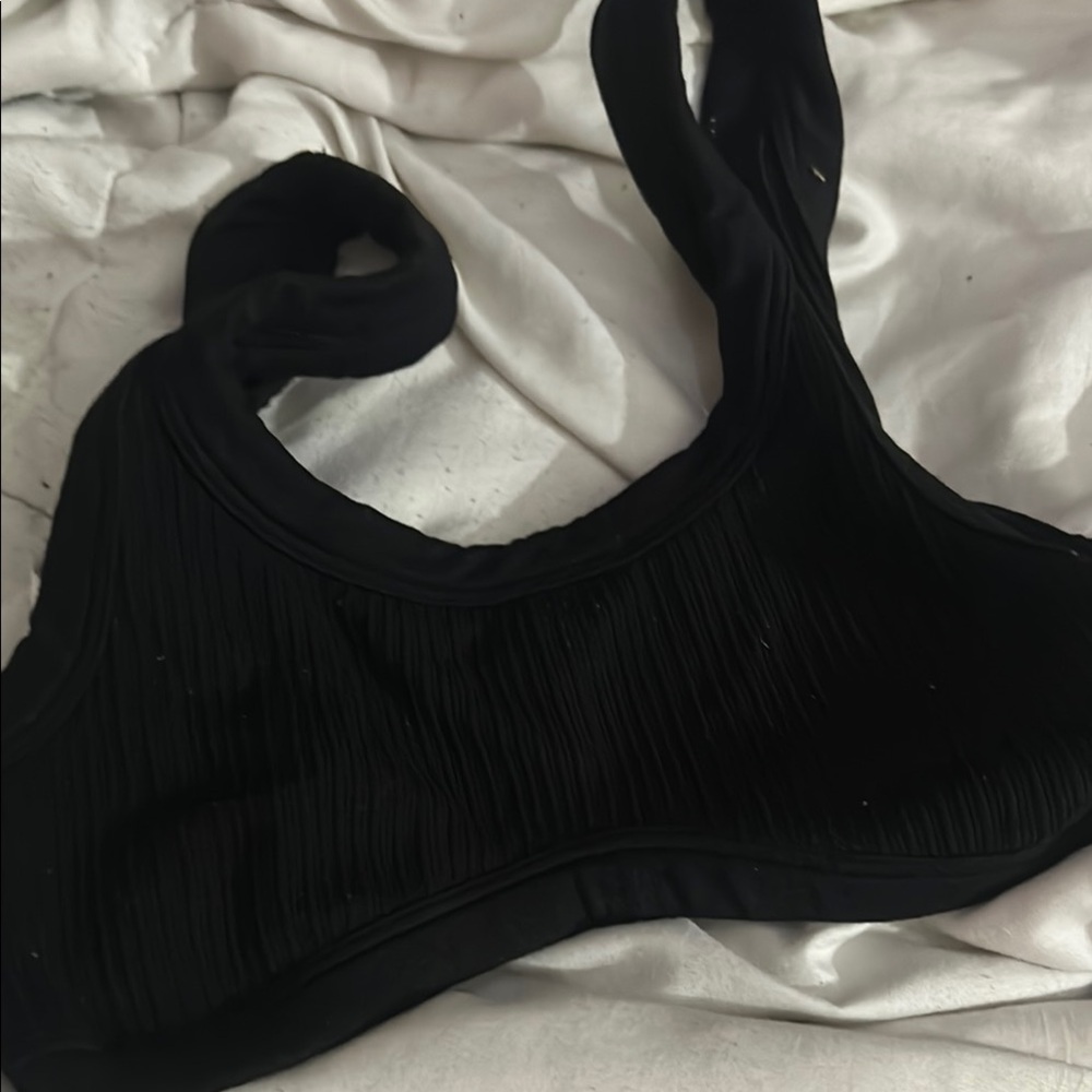 PINK Victoria's Secret Black Sports Bra with Wide Straps